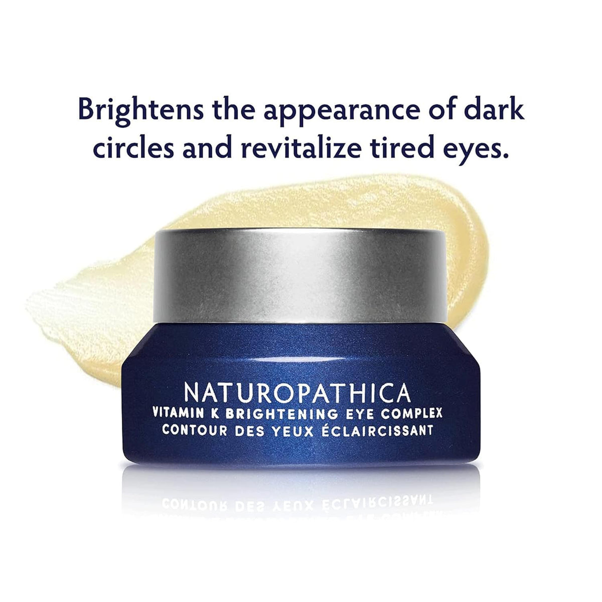 Naturopathica Vitamin K Brightening Eye Complex, Daily Eye Cream for Dark Circles and Puffy Eyes