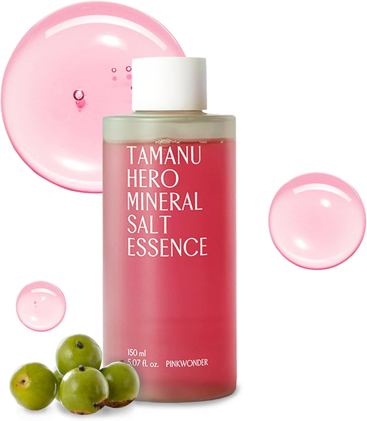 PINKWONDER Tamanu Hero Mineral Salt Essence Toner | All-in-One Blemish Solution | Instant Cooling &