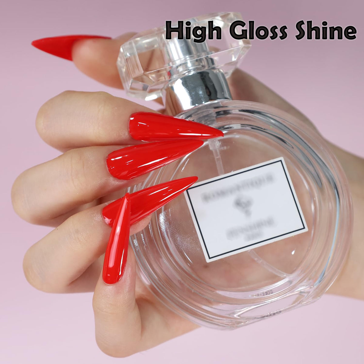 FZANEST Red Gel Nail Polish, 15ml Nail Gel Polish Fall Winter Color Soak Off UV LED Nail Art