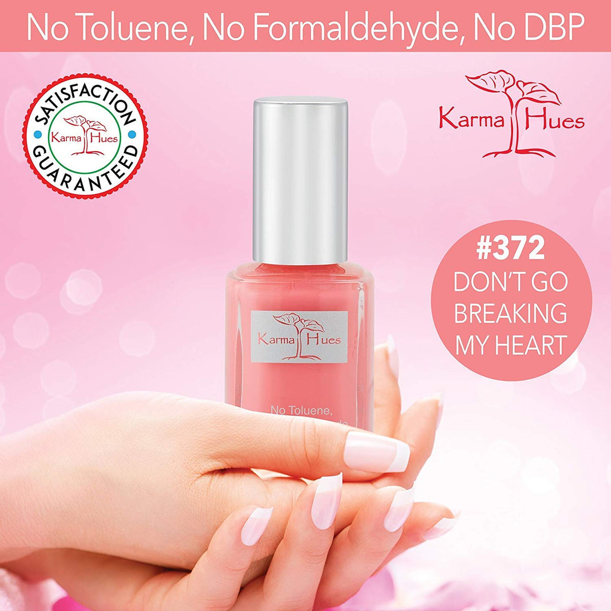 Karma Naturals Nail Polish – Non-Toxic, Vegan & Cruelty-Free (Don't Go Breaking My Heart, 0.43 fl