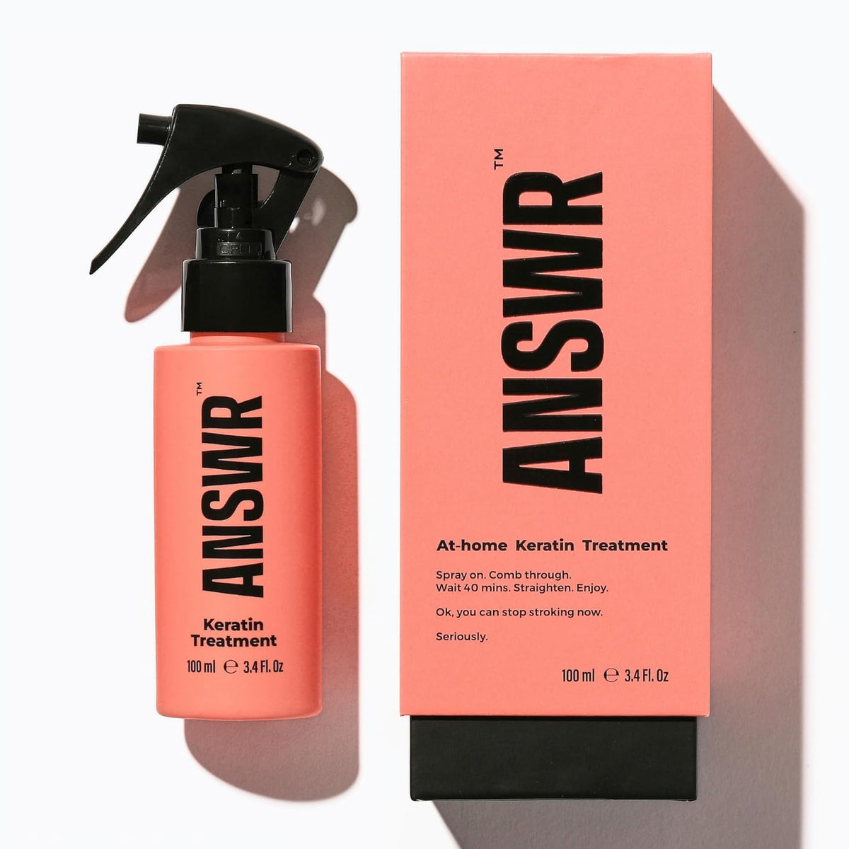 ANSWR At Home Brazilian Keratin Hair Treatment for All Hair Types – Deep Nourishment, Eliminates