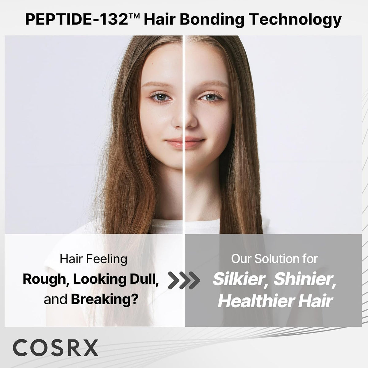 COSRX PEPTIDE 132 Hair Bond Repair Treatment - Deep Conditioner Hair Mask for Damaged, Dry Hair