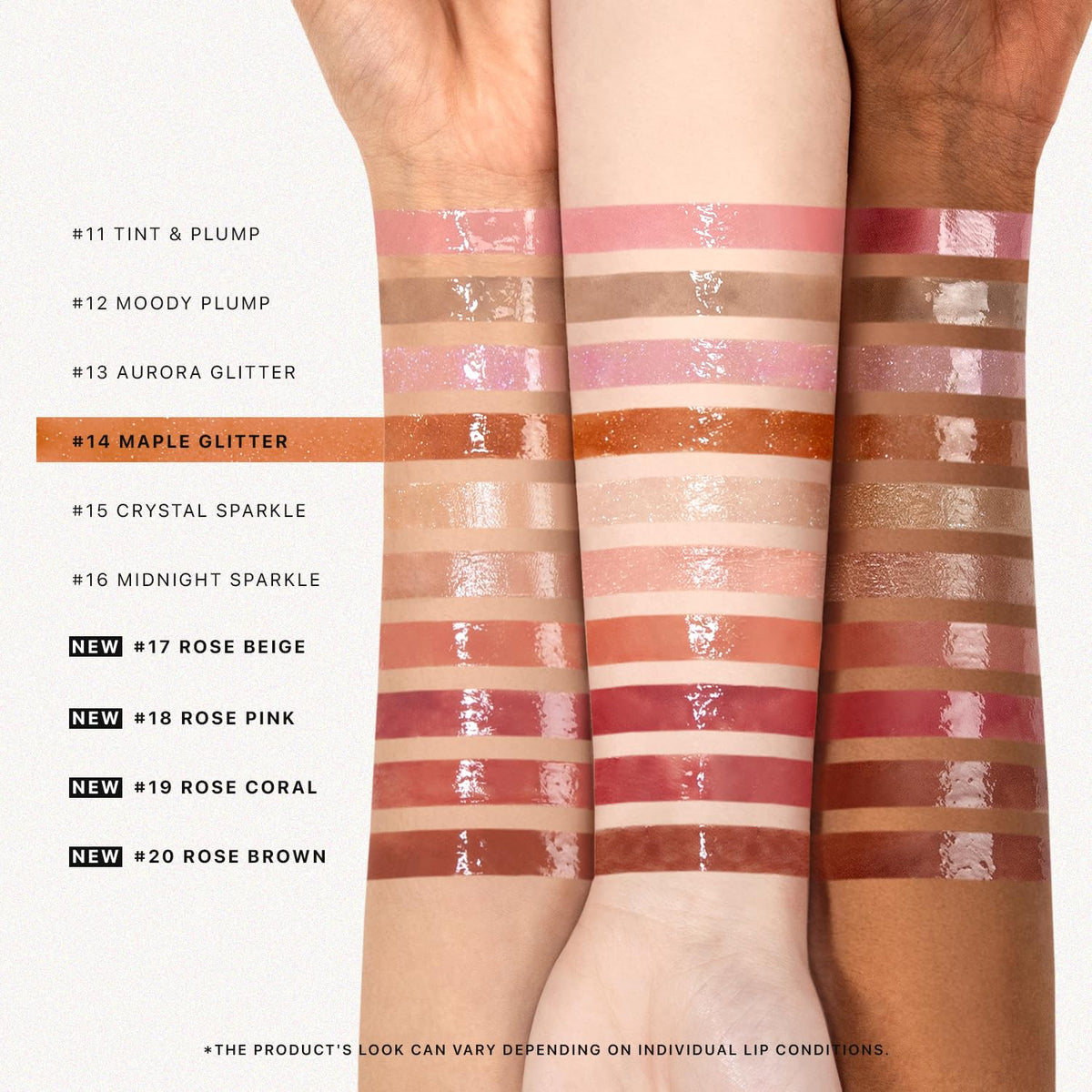 Nature Republic HONEY MELTING LIP GLITTER (14 MAPLE) SOFT LIP STICK Hydrating Gloss, Moisturizing