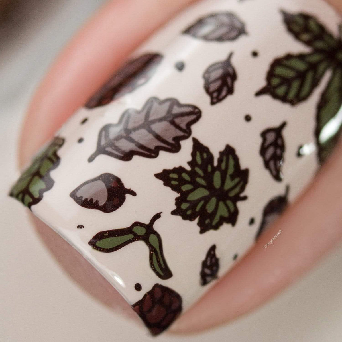 Maniology Friendly Forest Nail Stamping Starter Kit | Autumn Designs with Woodland Creatures, Fall