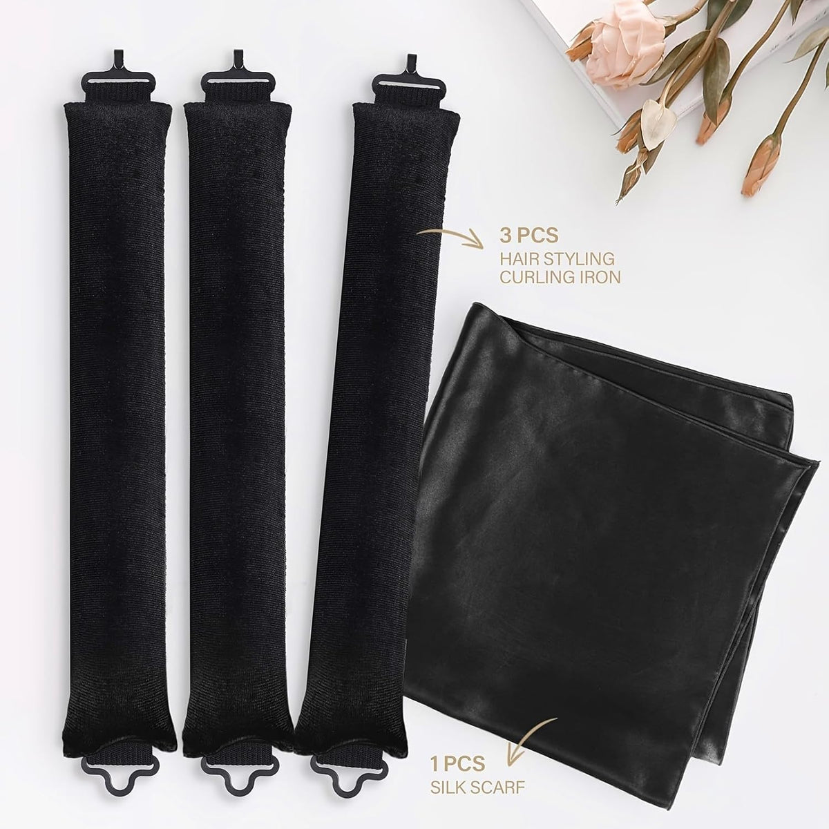 Heatless Hair Curler Overnight Curl Rods for All Hair Types, Healthy and Stylish Heatless Curling