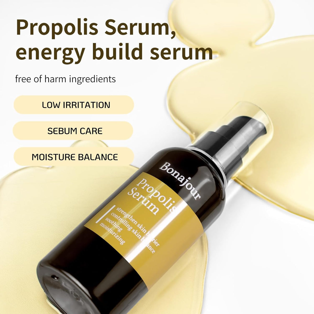 [BONAJOUR] Propolis Serum - The Best Natural Propolis Extract Soothing Gel For Sensitive Skin 3.5