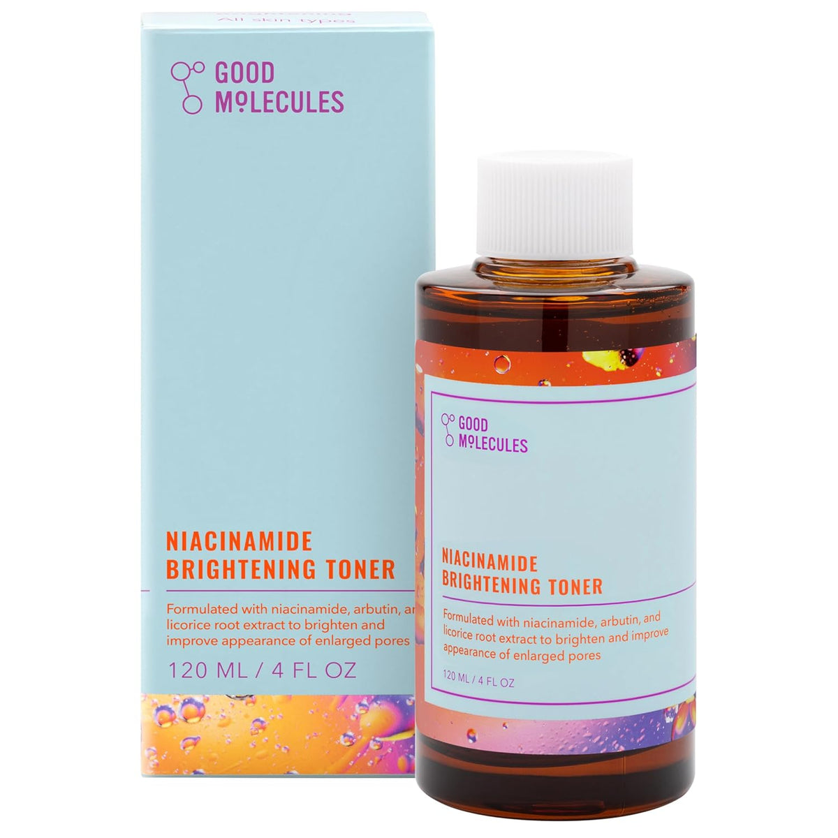 Good Molecules Niacinamide Brightening Toner - Toner for Face with Niacinamide and Arbutin for Skin