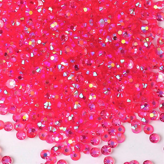 1000 Pieces SS20 5mm Flatback Rhinestones AB Clear Round Gems Crystals for Nail Art DIY Crafts
