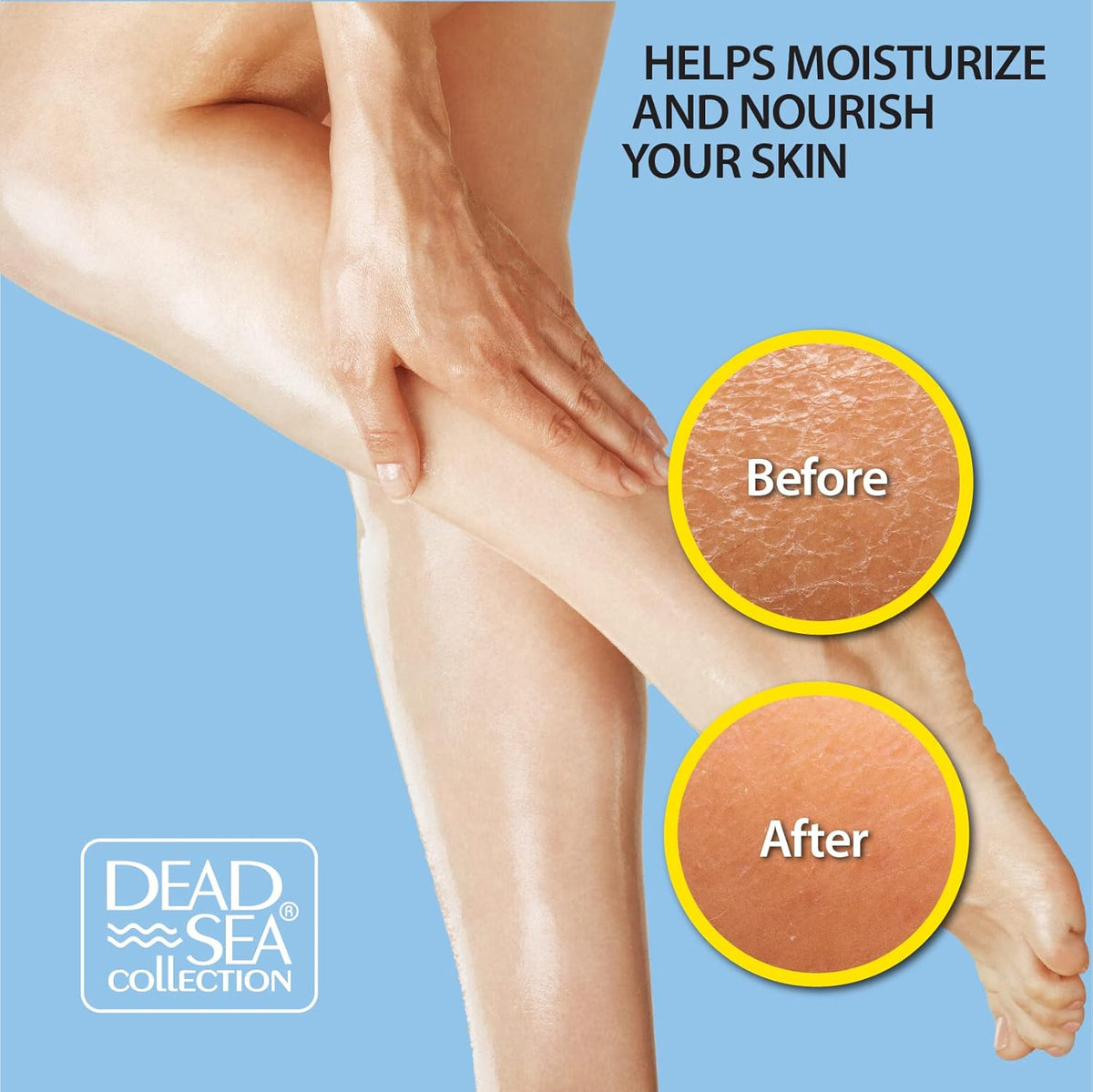 Dead Sea Collection Body Oil with Coconut - Dry Skin Moisturizer and Hydrating Massage Oil