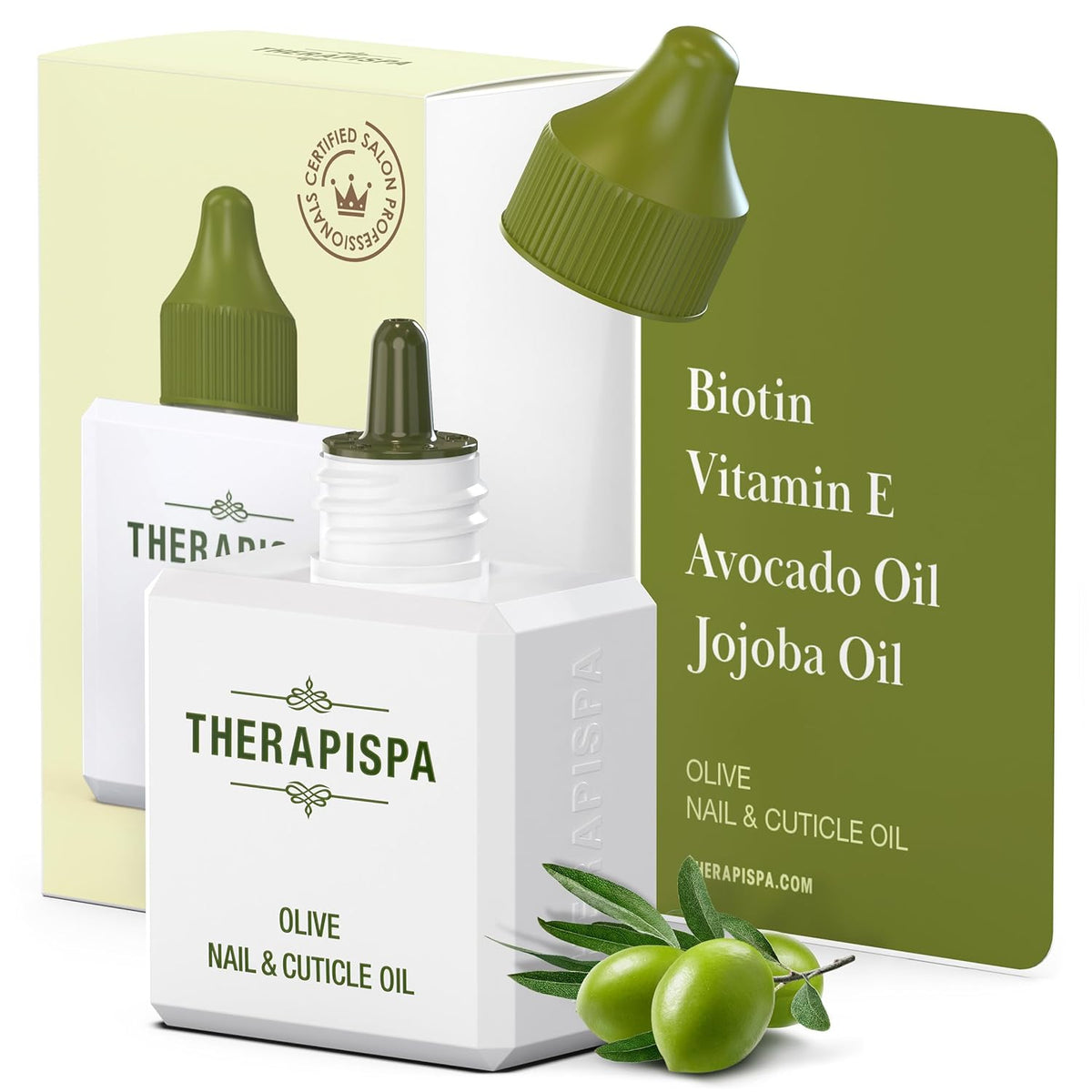 Nail & Cuticle Oil with Avocado, Jojoba, Biotin & Vitamin E – Nail Growth & Repair Oil for Damaged