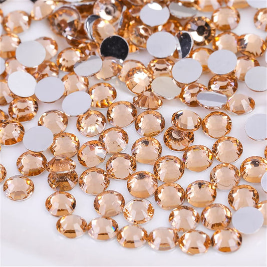 1000 Pieces SS20 5mm Flatback Rhinestones Clear Glass Round Gems Crystals for Nail Art DIY Crafts