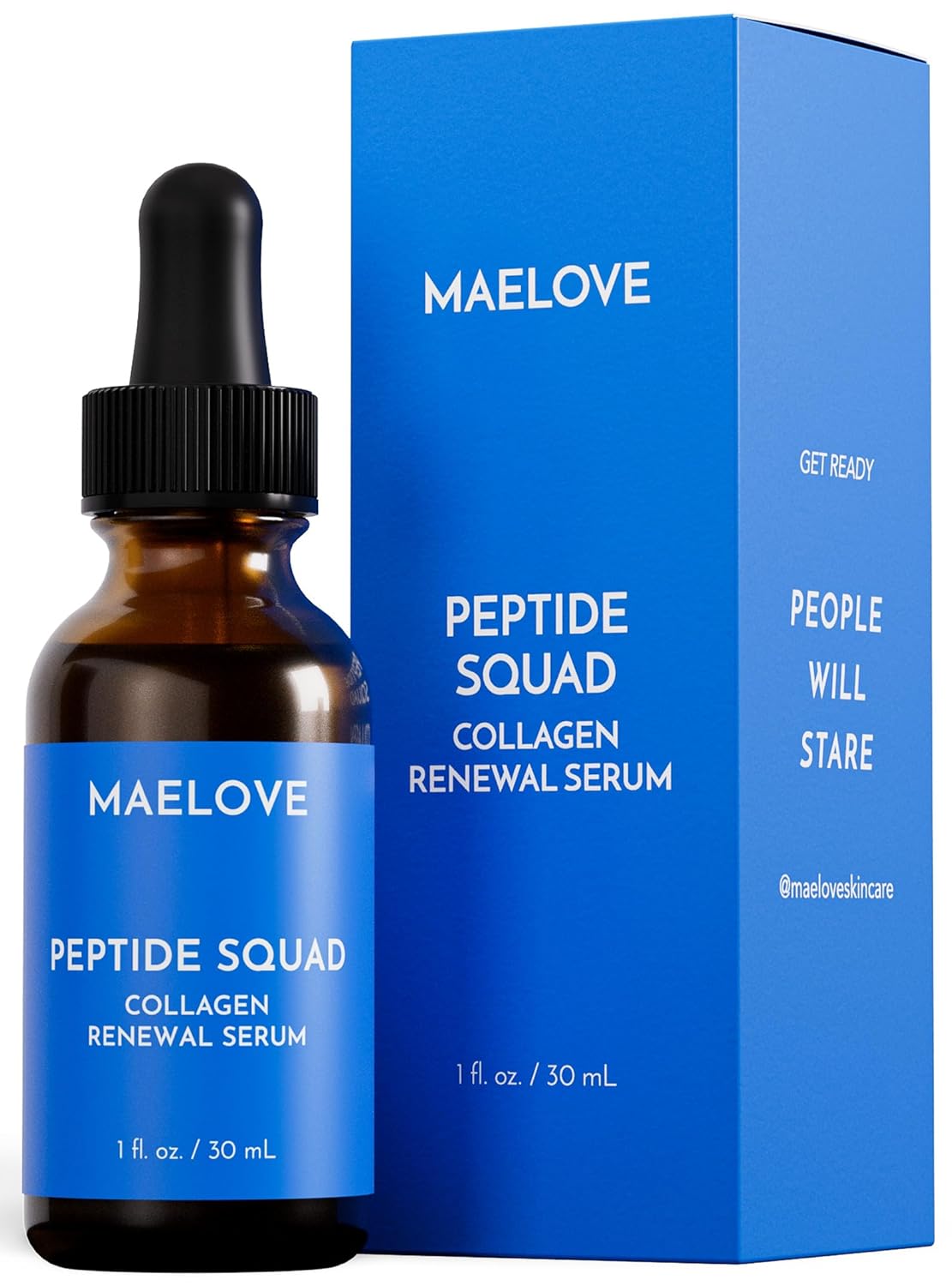 MAELOVE Peptide Squad Collagen Renewal Serum with Copper Peptides, Argireline, Matrixyl 3000 +