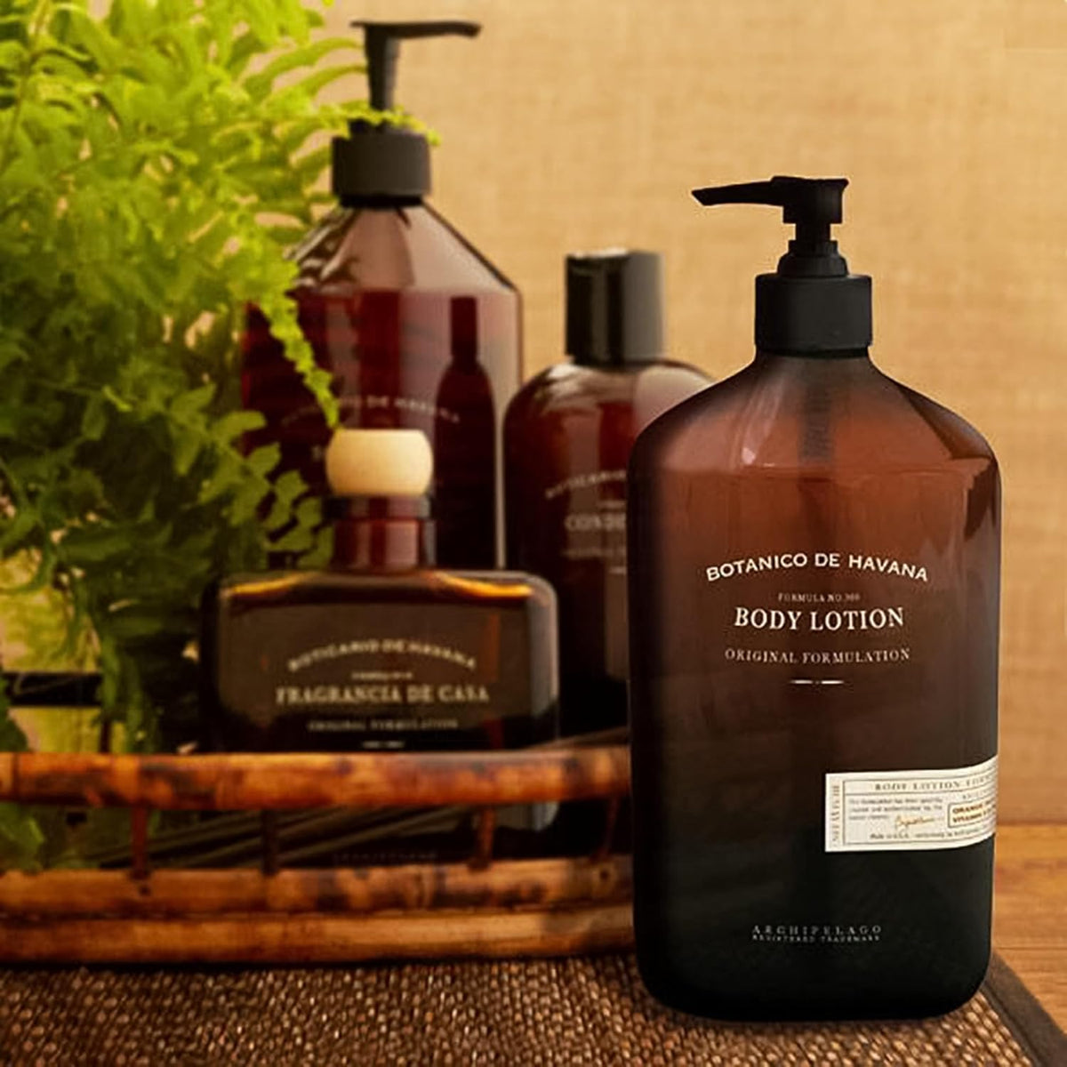 Archipelago Botanicals Botanico De Havana Lotion, Moisturizing Sugar Cane Pineapple & Orange Body