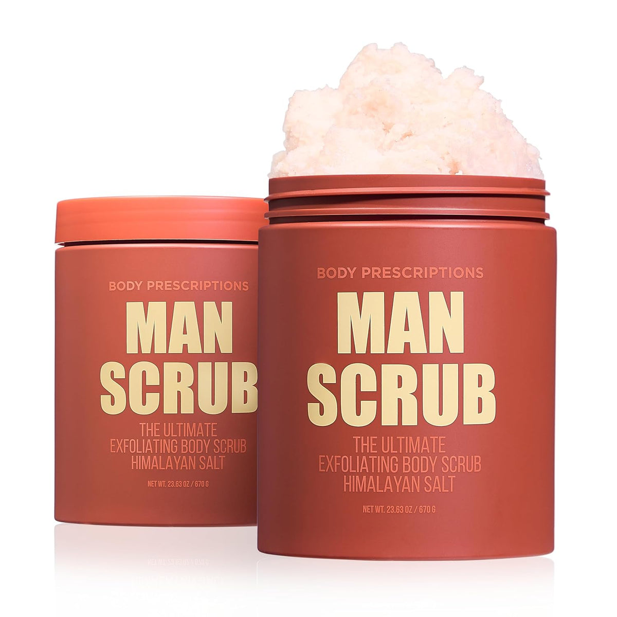 Body Prescriptions Men’s Exfoliating Body Scrub – Ultimate Skin Cleansing Wash in Jar with