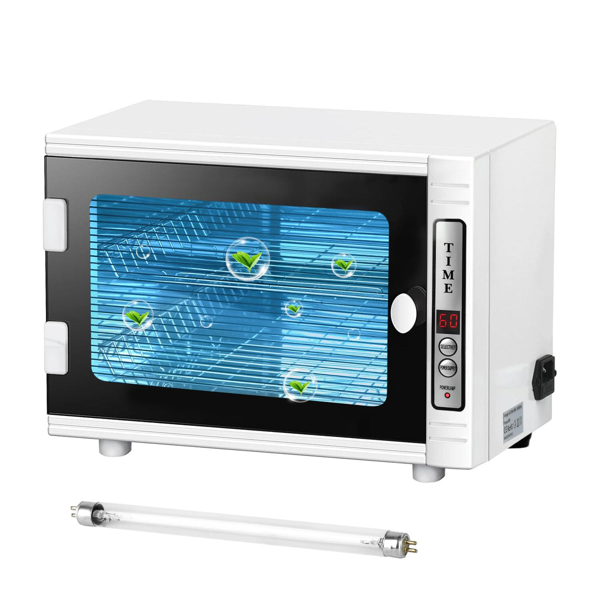 Nail Tool Cleaning Machine, 12L High Capacity Multi-Functional Nail Cleaner Box Manicure Tool