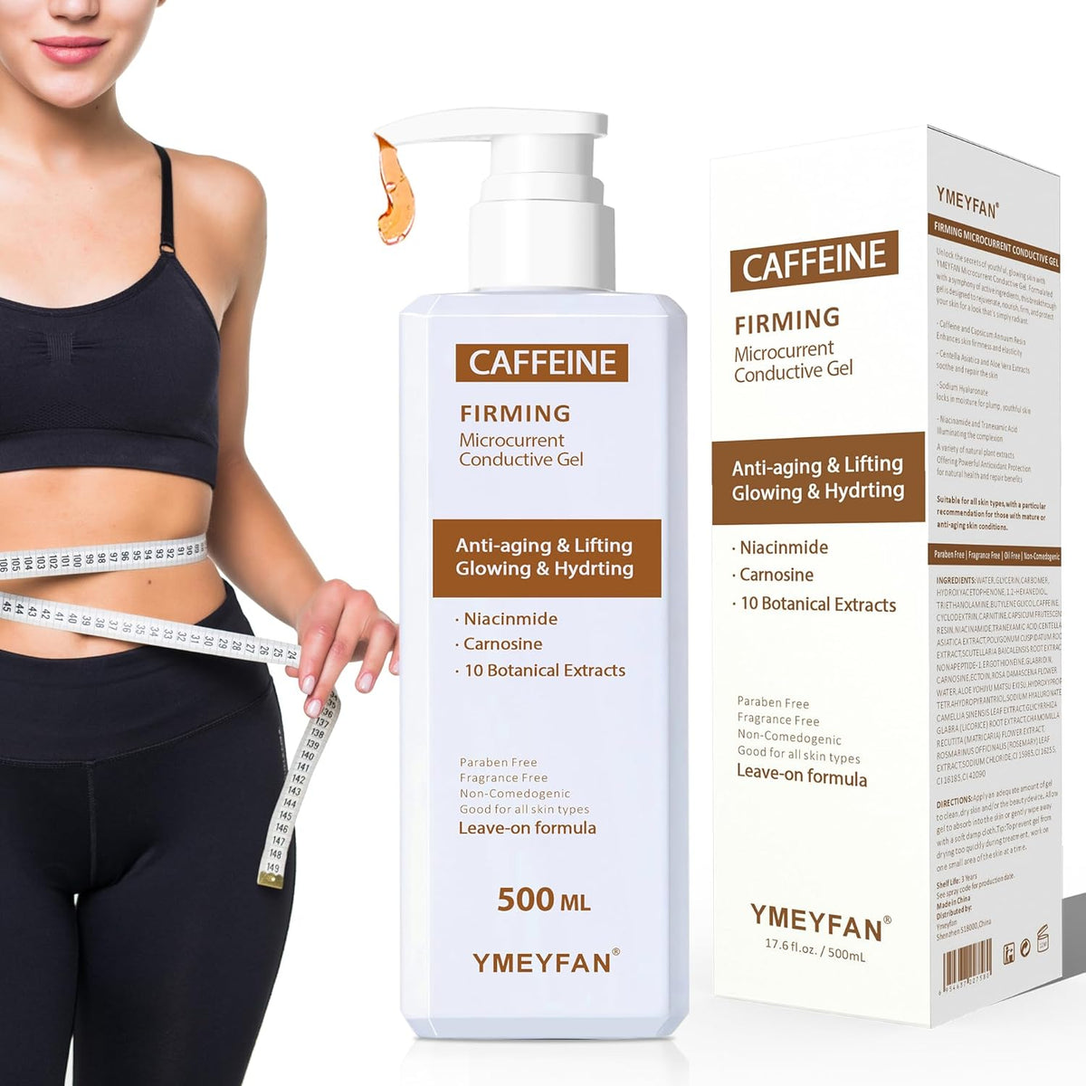 Hot Caffeine Conductive Gel for Body Sculpting Machine, Massage Gel for Body Slimming, Skin Firming