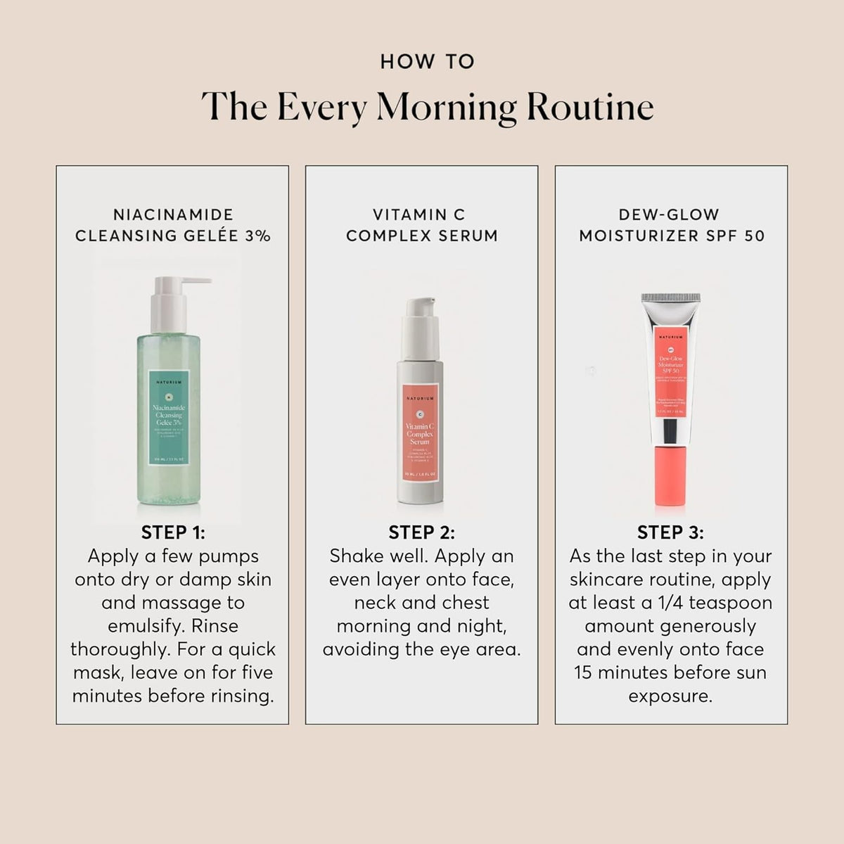 Naturium Vitamin C Complex Face Serum, Anti-Aging Facial Treatment with Hyaluronic Acid & Vitamin