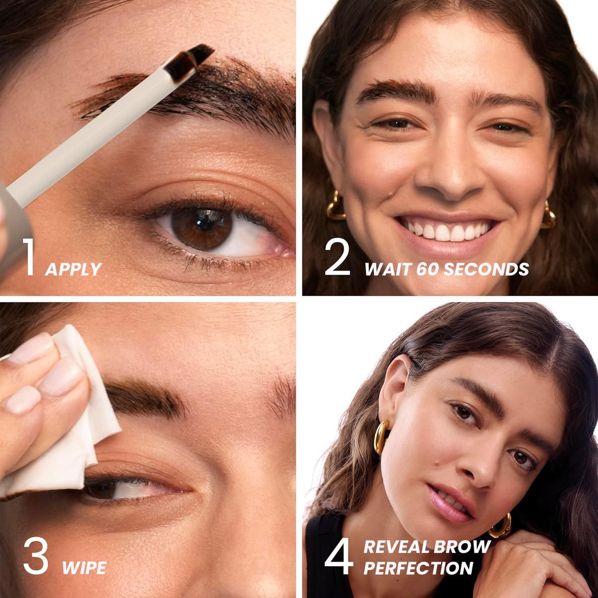 Wonderskin Wonder Blading Brow Stain & Go Masque - Long Lasting Eye Brow Tint, Transfer Proof and
