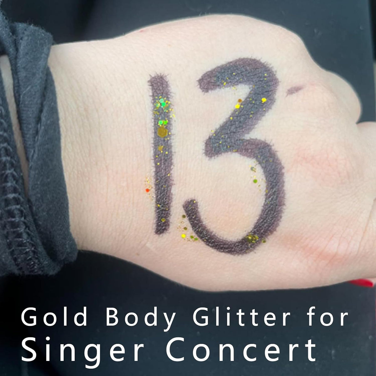 MEICOLY Gold Body Glitter,Yellow Face Glitter,Music Festival Outfits for Women,Hair Glitter Kids
