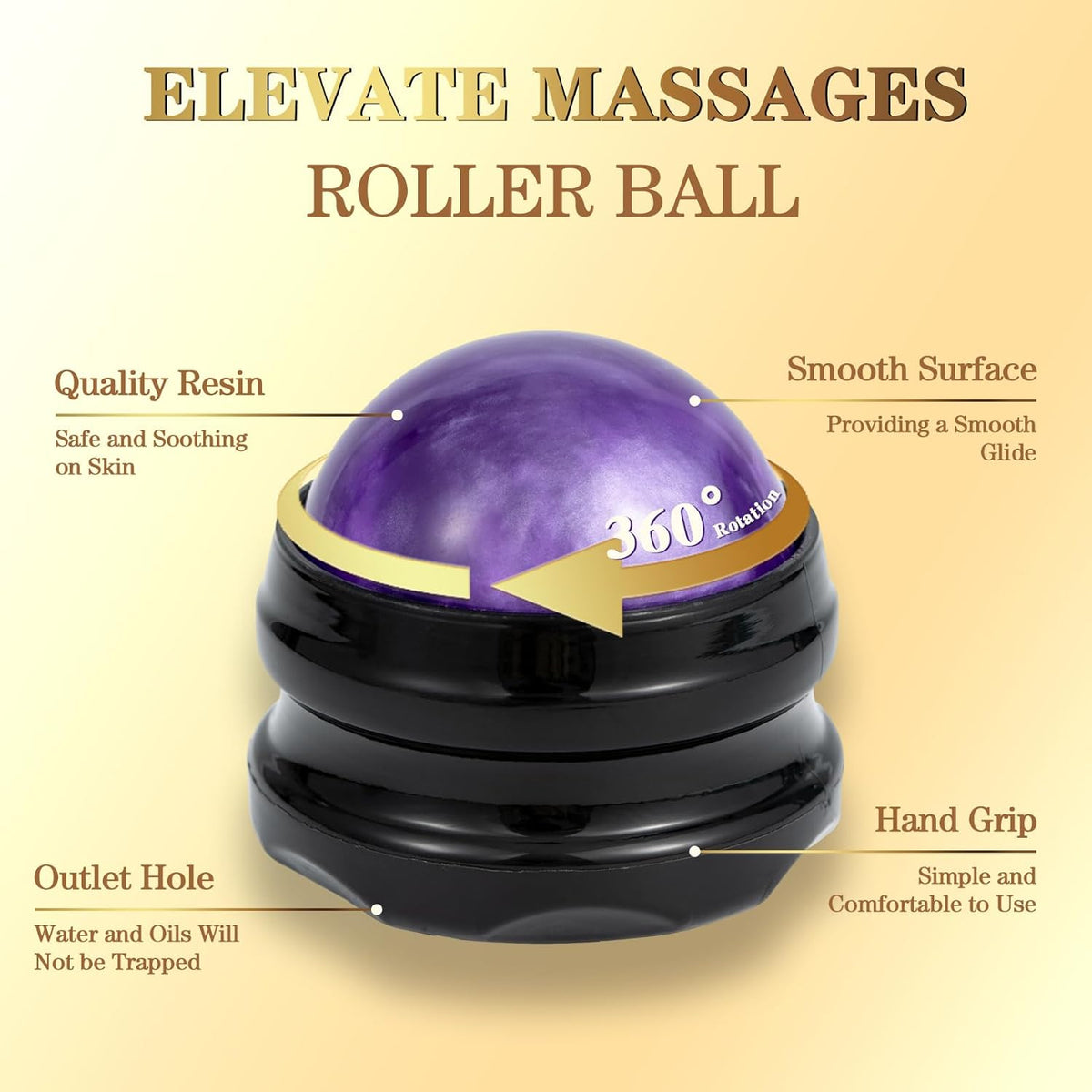 Massage Oil for Massage Therapy, Vanilla, Lavender Oil, with Massage Roller Ball, Massage Oils for