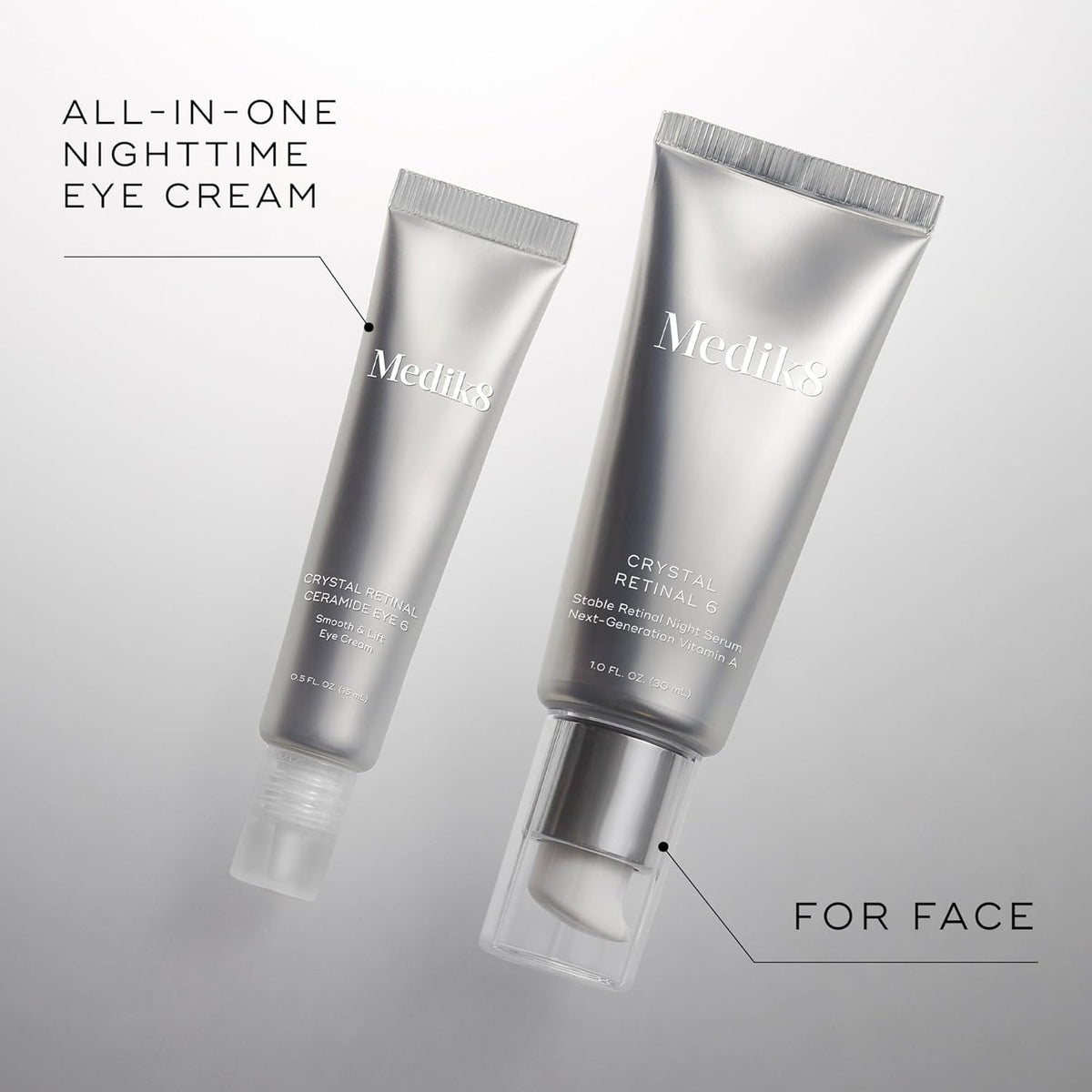 Medik8 Crystal Retinal Ceramide Eye 6 - Gentle Vitamin A Eye Cream - Reduces Appearance of Wrinkles