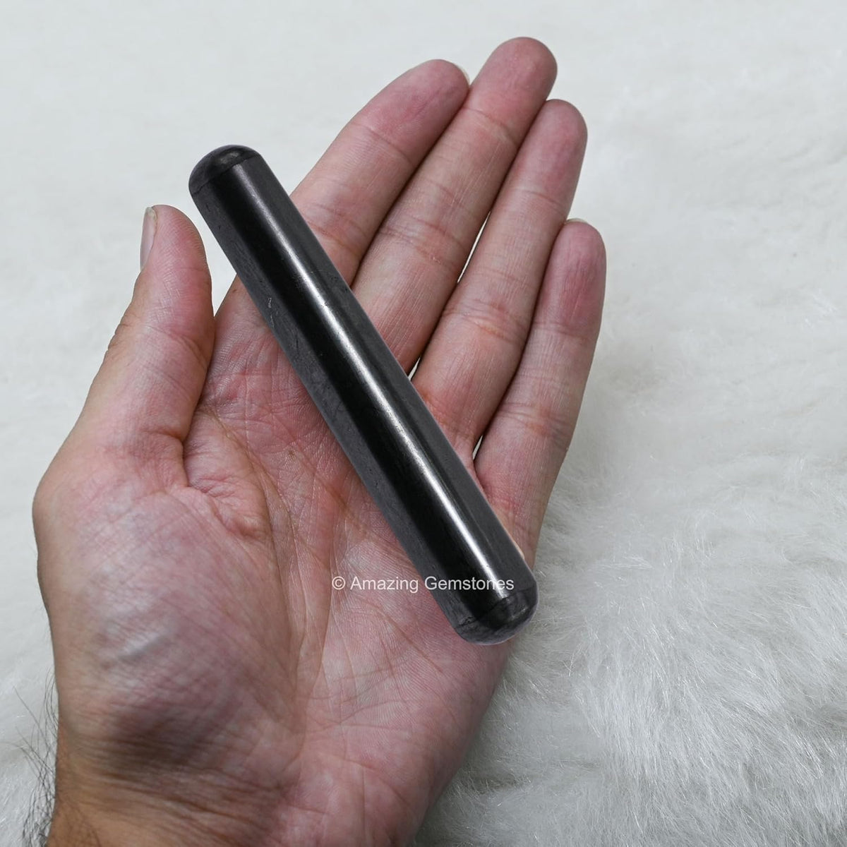 Amazing Gemstone Shungite Crystal Wand Massage Stick - Pelvic Wand Gua Sha for Adults - Crystals