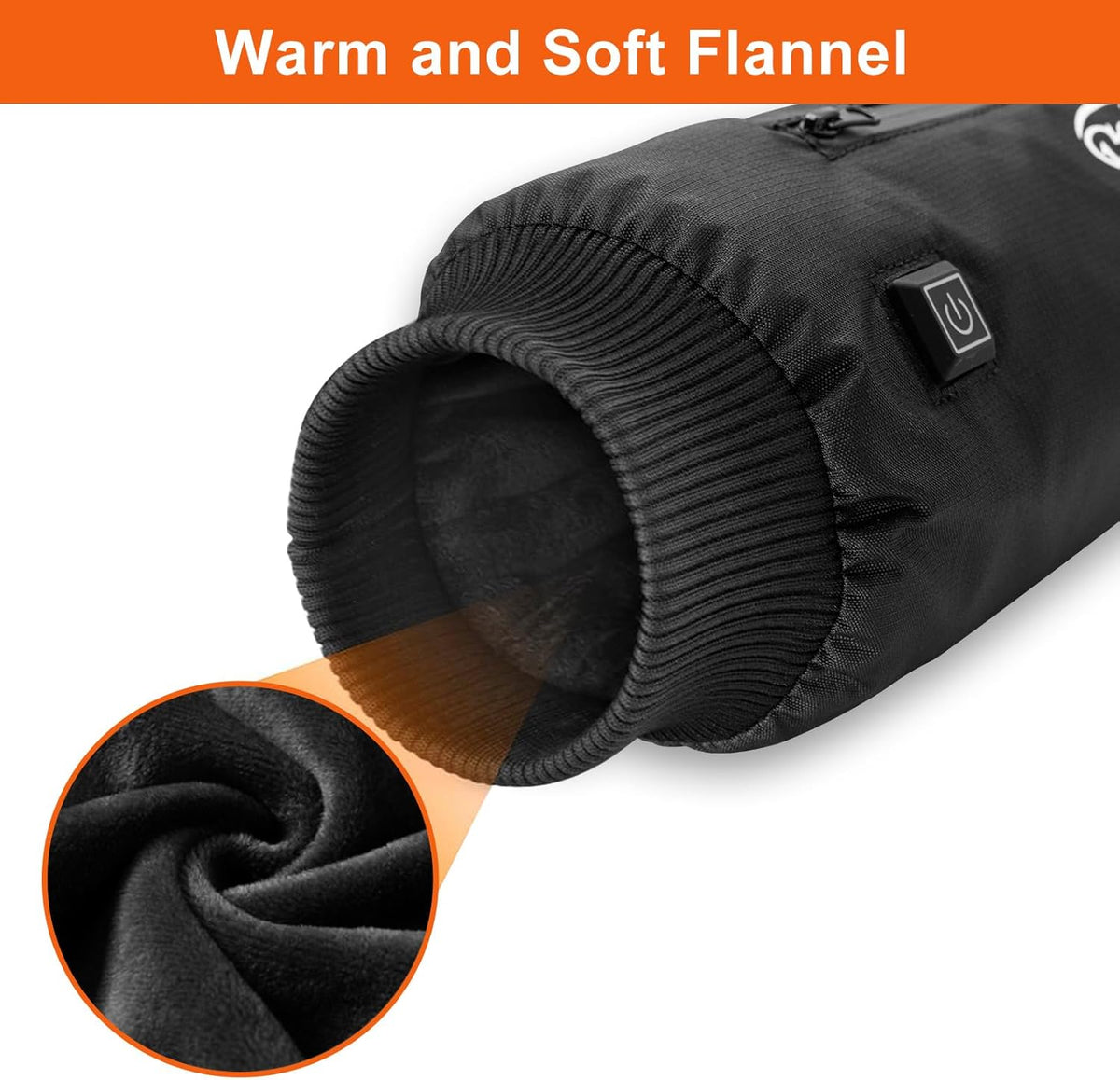 Heated Hand Warmer Pouch with 10000mAh Power Bank,Electric Hand Warmer Rechargeable with 3 Levels