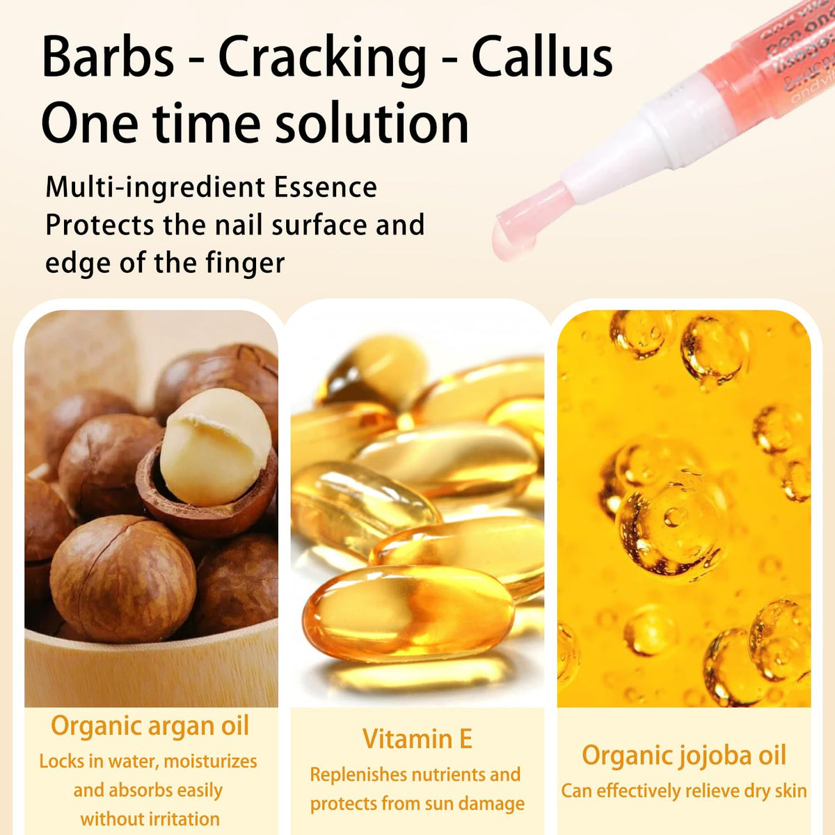 2pcs Cuticle Oil Pen Nourishing for Nails Hydrating Nail Cuticle Oil Pen and Cuticles Moisturizing