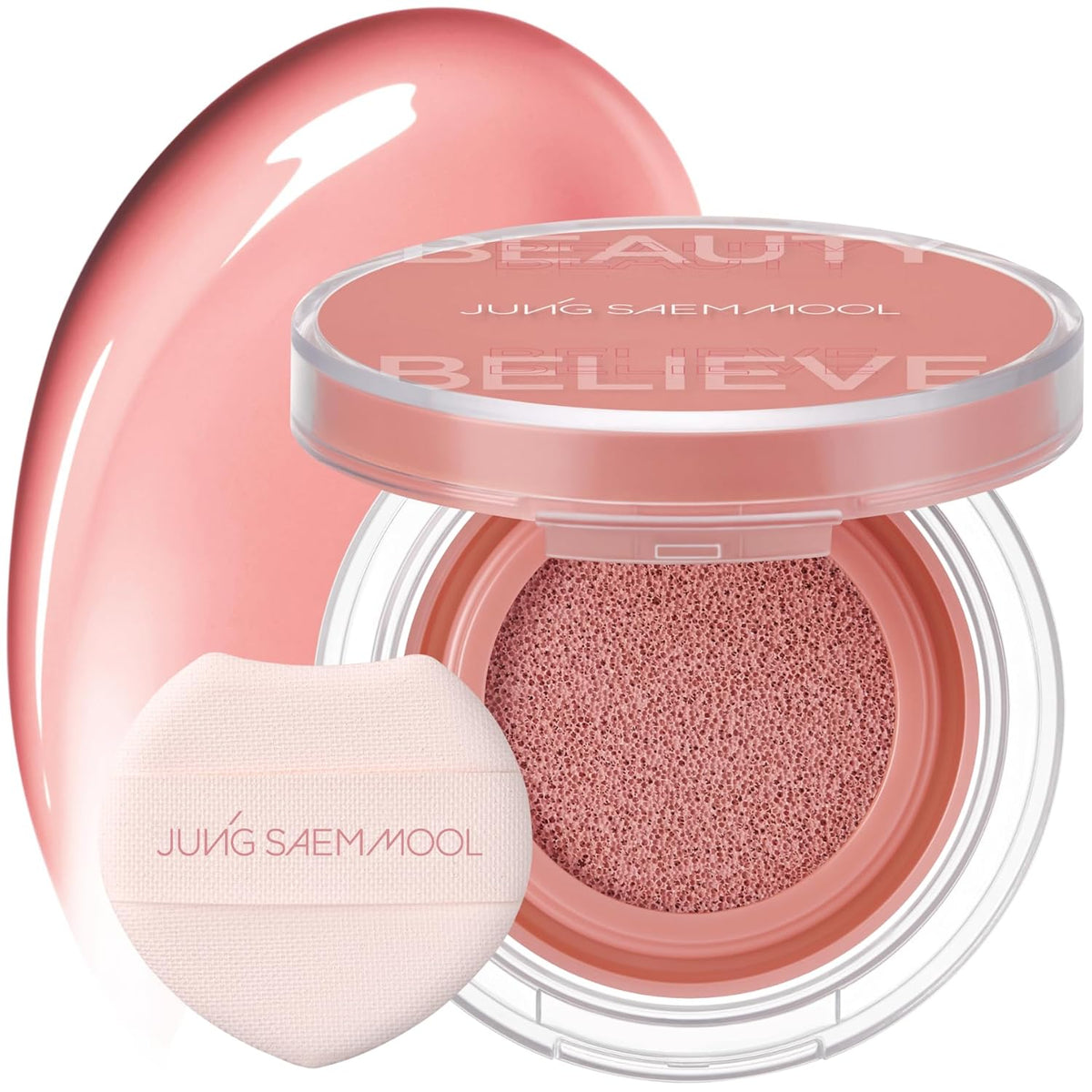 JUNGSAEMMOOL Artist Cushion Blush (Coral Halo) | Easy to Blend, Lightweight, Hydrating Korean