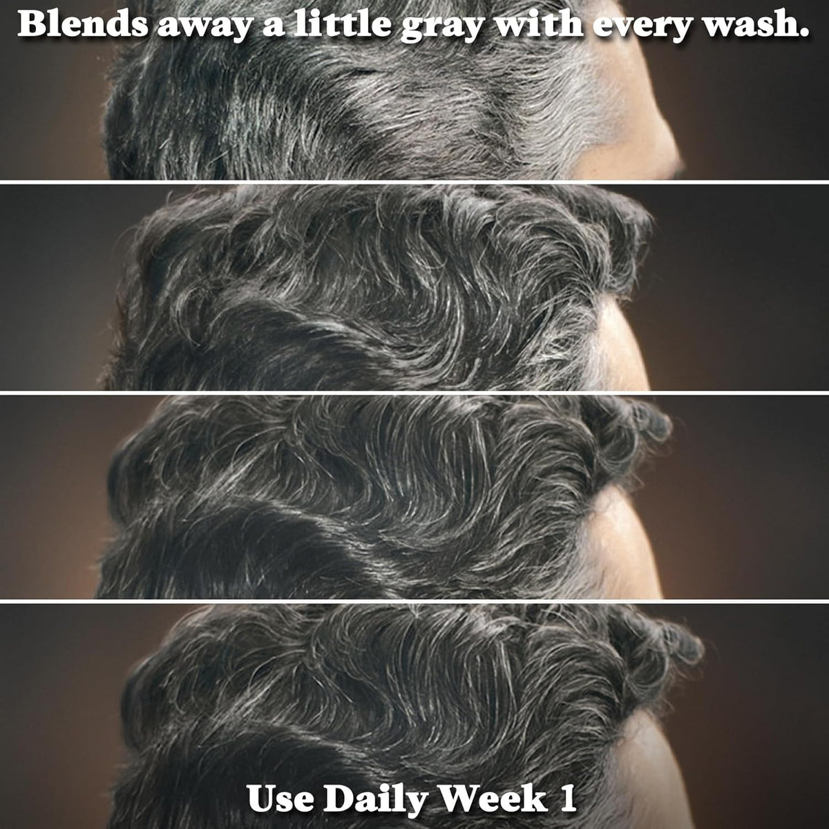 Just for Men Control GX Grey Reducing Beard Wash Shampoo with Keratin, Gradually Colors Mustache