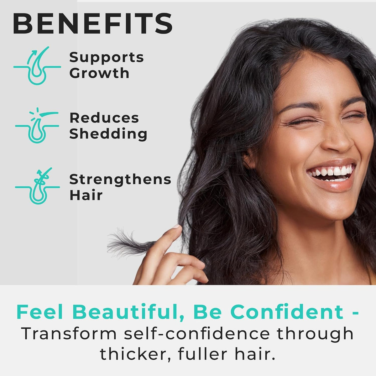 Hair Plus MD Hair Growth Supplement, 120 Capsules – Supports Hair Growth & Density