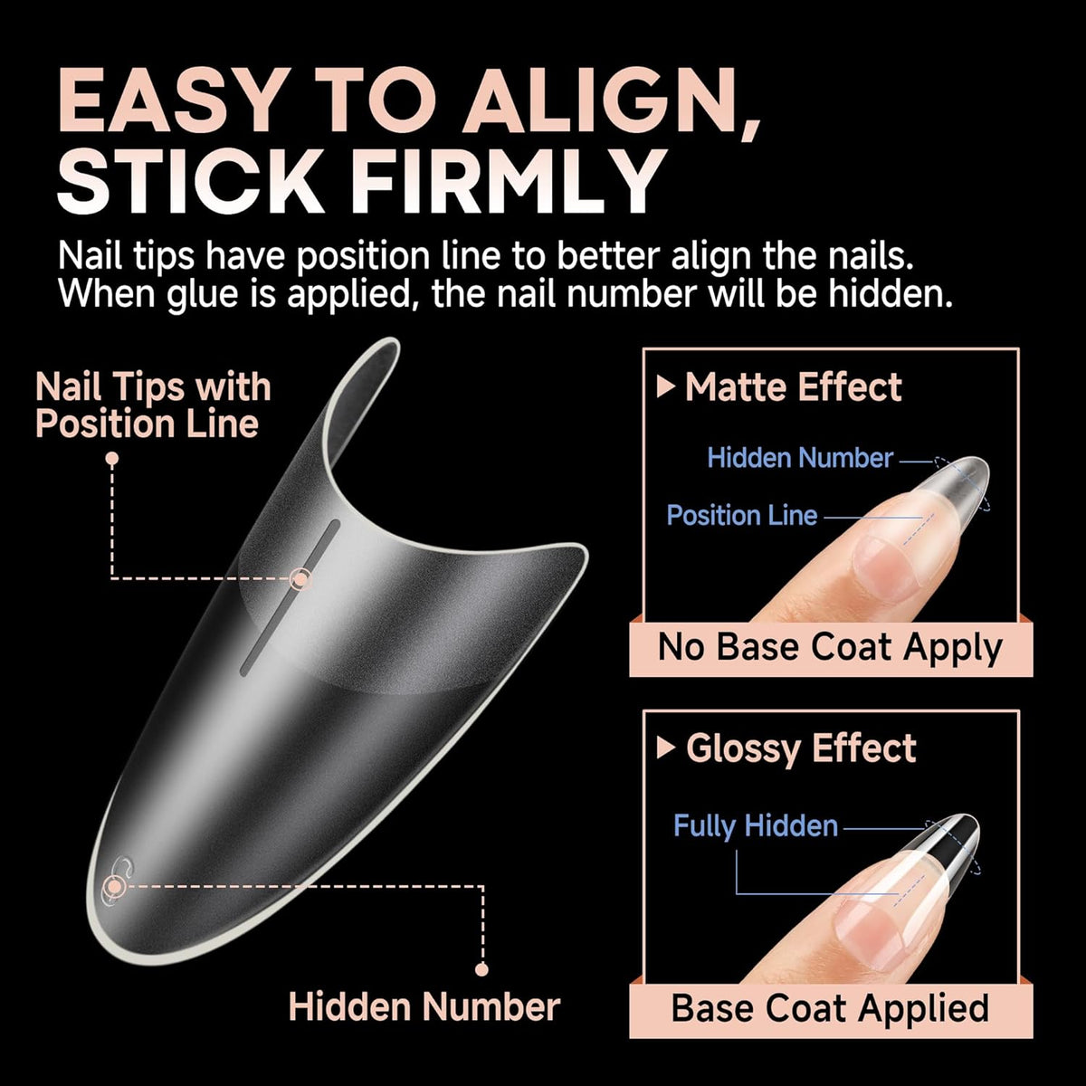 UNA GELLA Medium Almond Gel Nail Tips: Full Matte Almond Shape Nail Tips Half Cover 216pcs Medium