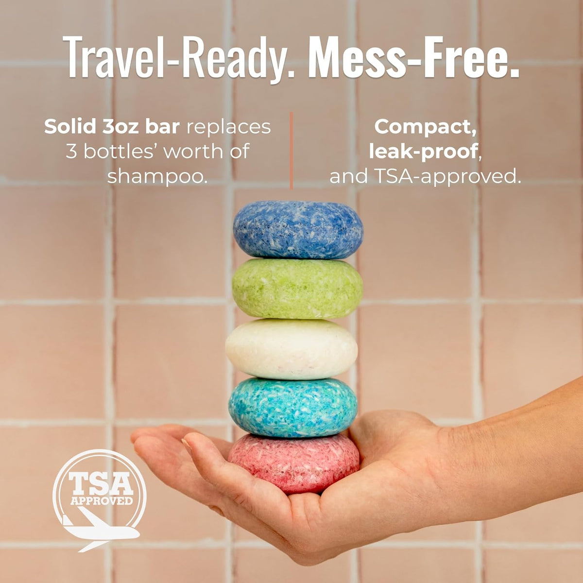 Oasis Shampoo Bar, Vegan Solid Hair Cleanser with Plumeria, Jasmine, Sandalwood, Coconut, and