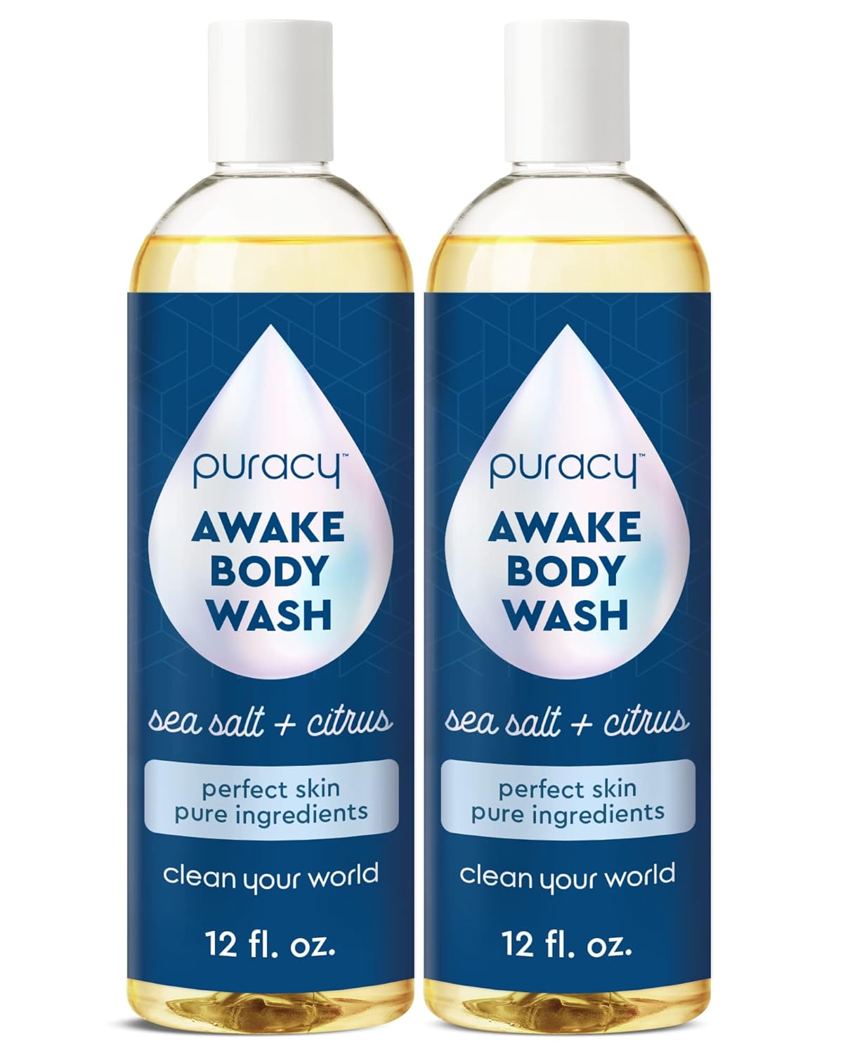 Puracy Body Wash, Natural Body Wash, 98.6% Pure Plant Ingredients, Moisturizing Shower Gel for