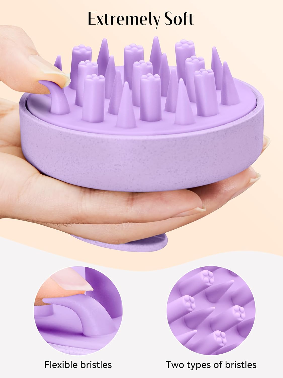 HEETA Hair Scalp Massager for Hair Growth, Shampoo Brush, Scalp Scrubber Exfoliator with Soft
