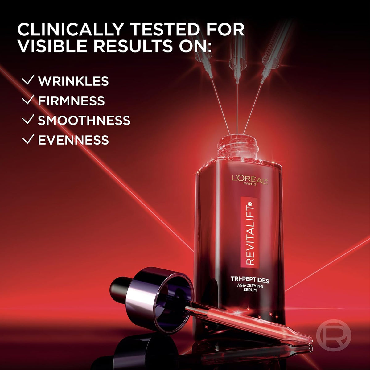 L'Oreal Paris Revitalift Triple Power Age-Defying Face Serum, Anti Aging Serum with 3 in 1