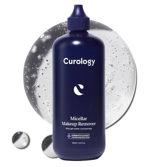 Curology Micellar Water Makeup Remover, Cleansing Gel Water Concentrate, Waterproof Eye and Face