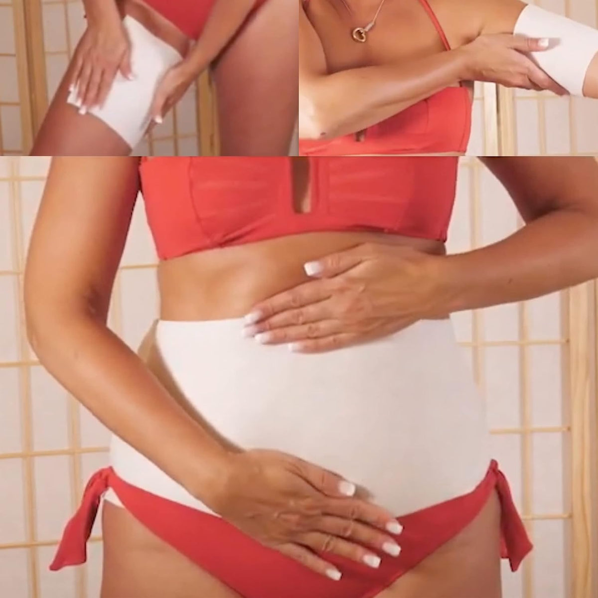 Tummy Body Wrap with Guarana, Green Tea, Seaweed Wraps Works for Stomach, Belly, Legs, Arms Abdomen