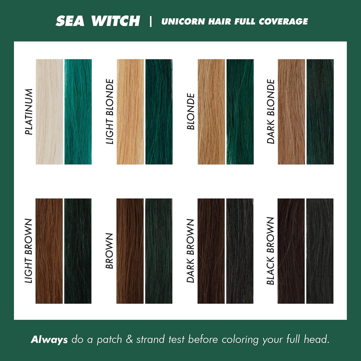 Lime Crime Unicorn Hair Dye Full Coverage, Sea Witch (Rich Teal) - Vegan and Cruelty Free