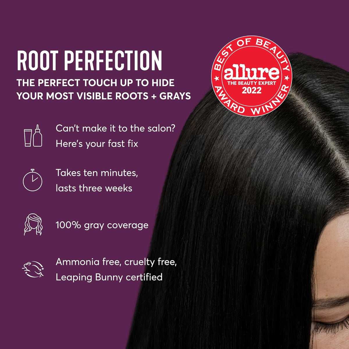 Madison Reed Root Perfection Permanent Root Touch Up, Black 3N Corato, 10 Minutes for 100% Gray