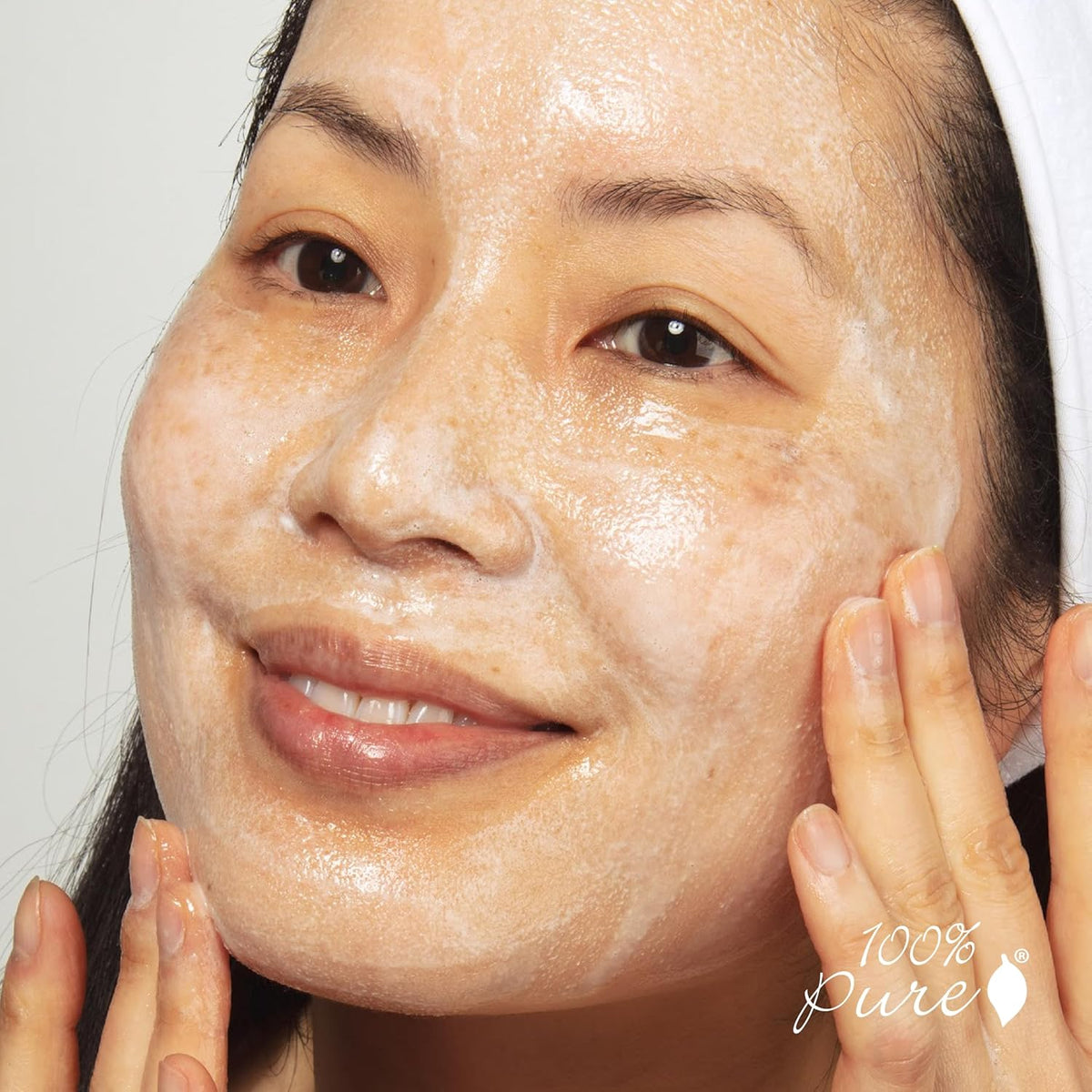 100% PURE Rose Water Gel Cleanser Deeply Moisturizing Hydrating Face Wash with Chamomile &
