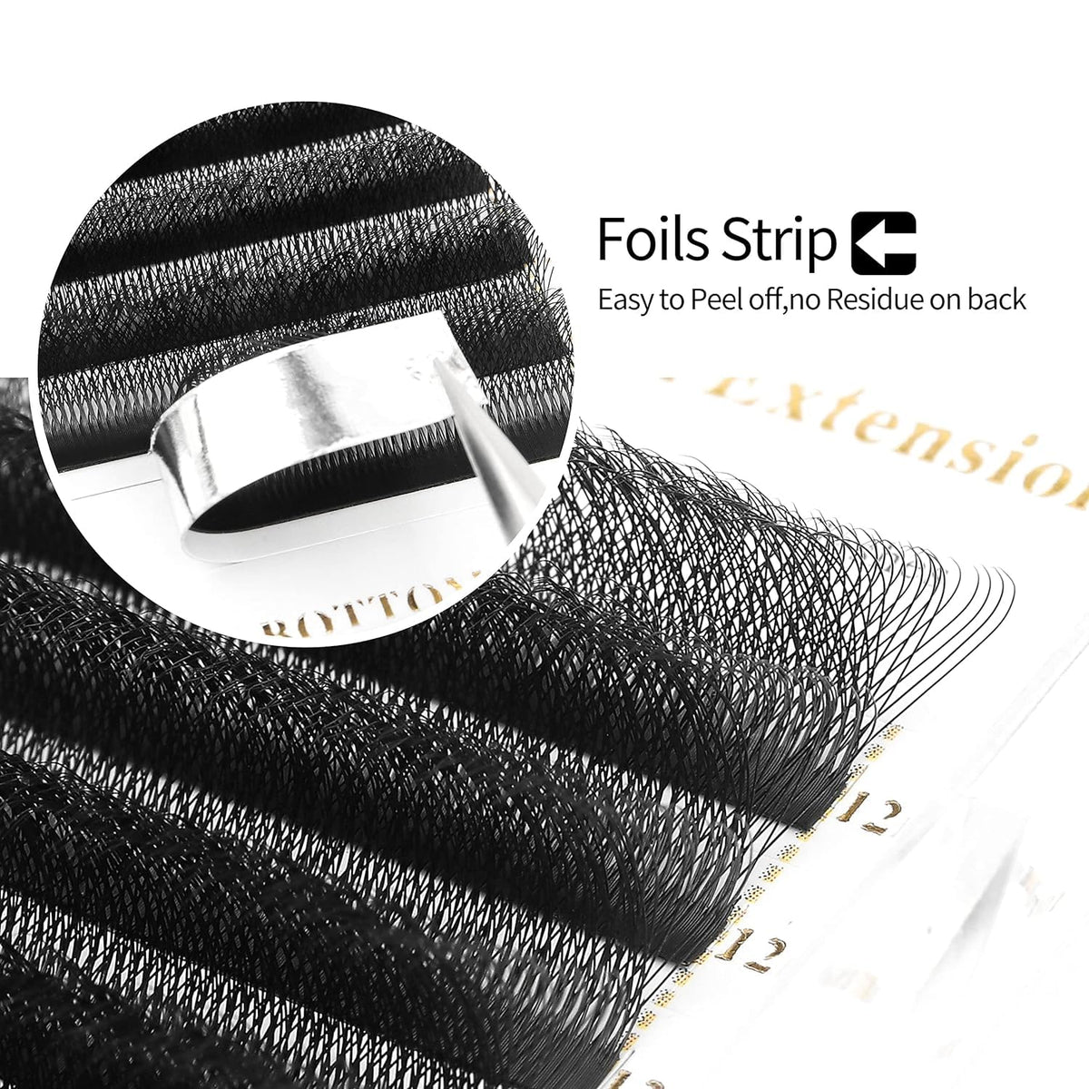 W Lash Extensions Supplies 3D Eyelash Extensions W Shape 0.07mm Thickness D Curl 10mm Premade Fans