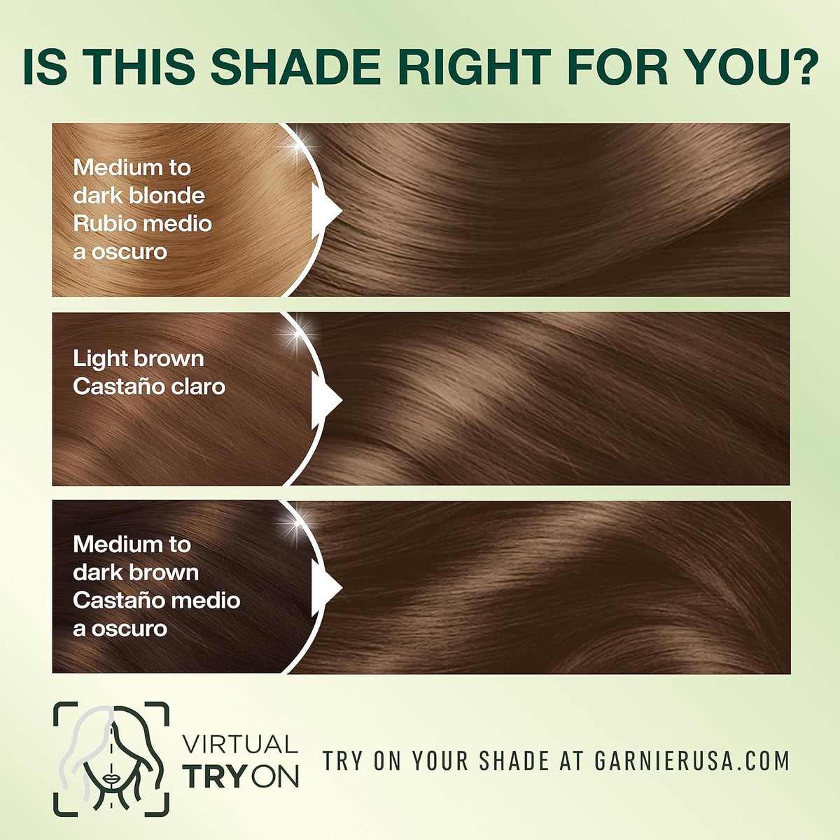 Garnier Hair Color Nutrisse Nourishing Creme, 60 Light Natural Brown (Acorn) Permanent Hair Dye, 2
