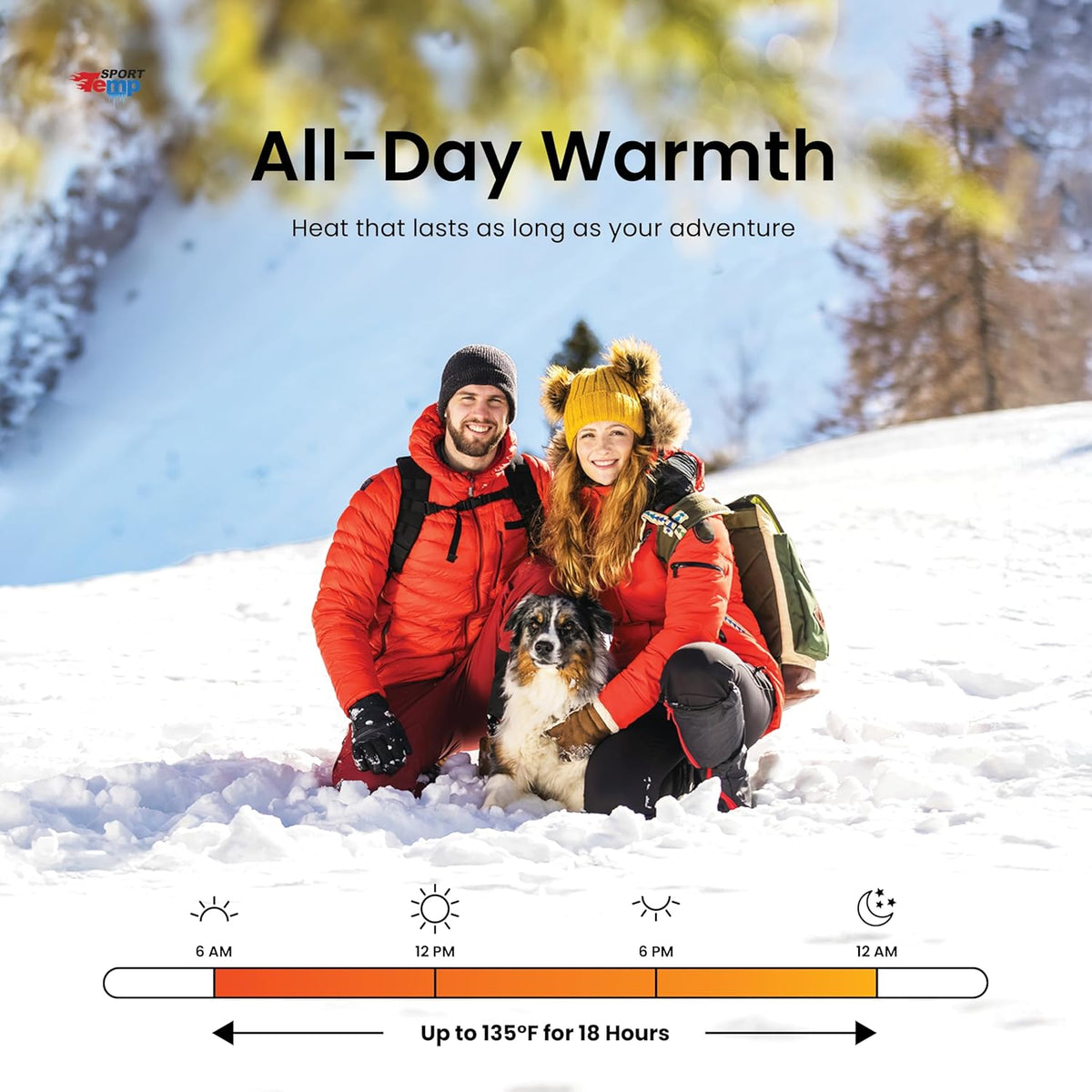 Large Hand & Body Warmers - Up to 18 Hours of Heat, Super Long Lasting - Easy, All Natural - Air