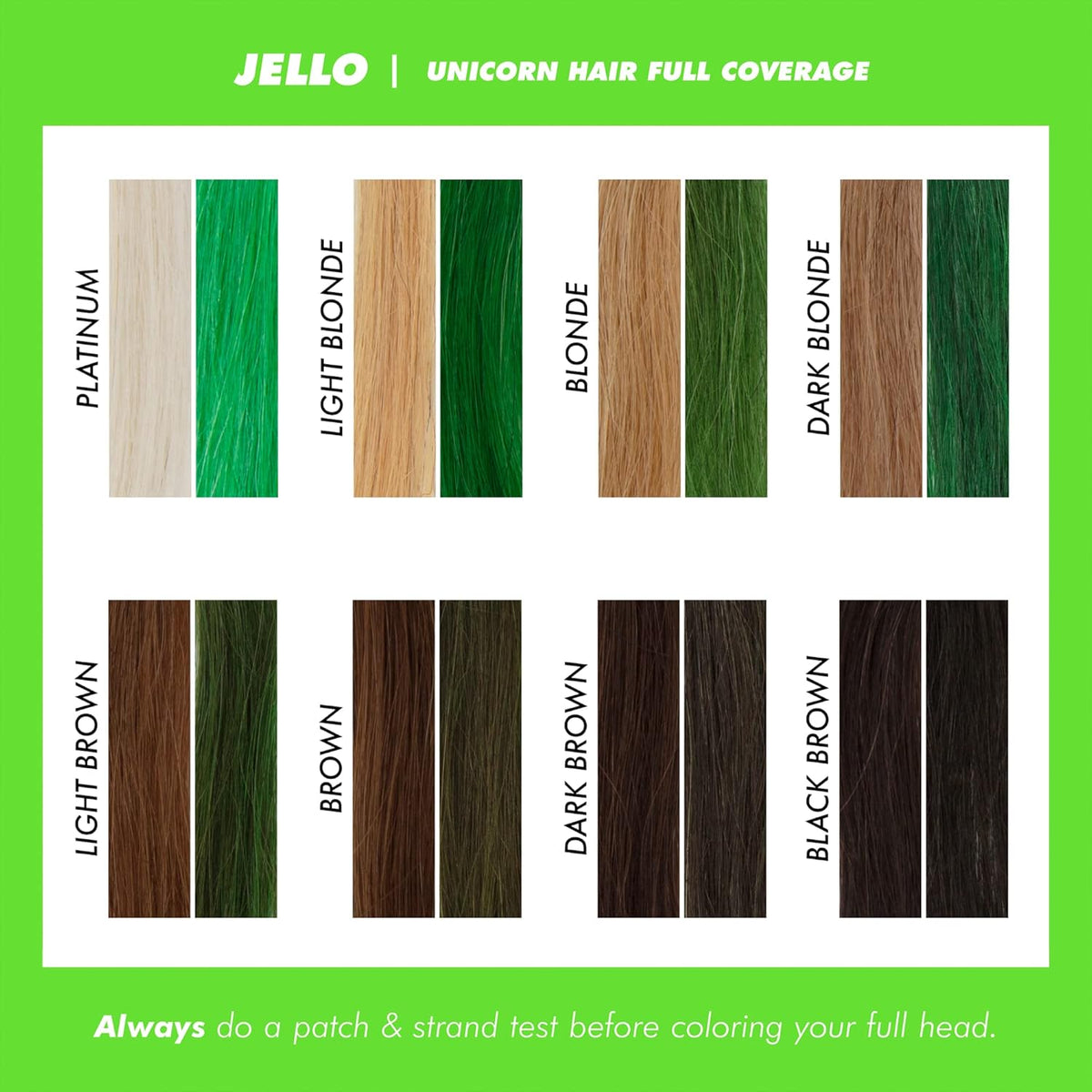 Lime Crime Unicorn Hair Dye Full Coverage, Jello (Tropical Green) - Vegan and Cruelty Free