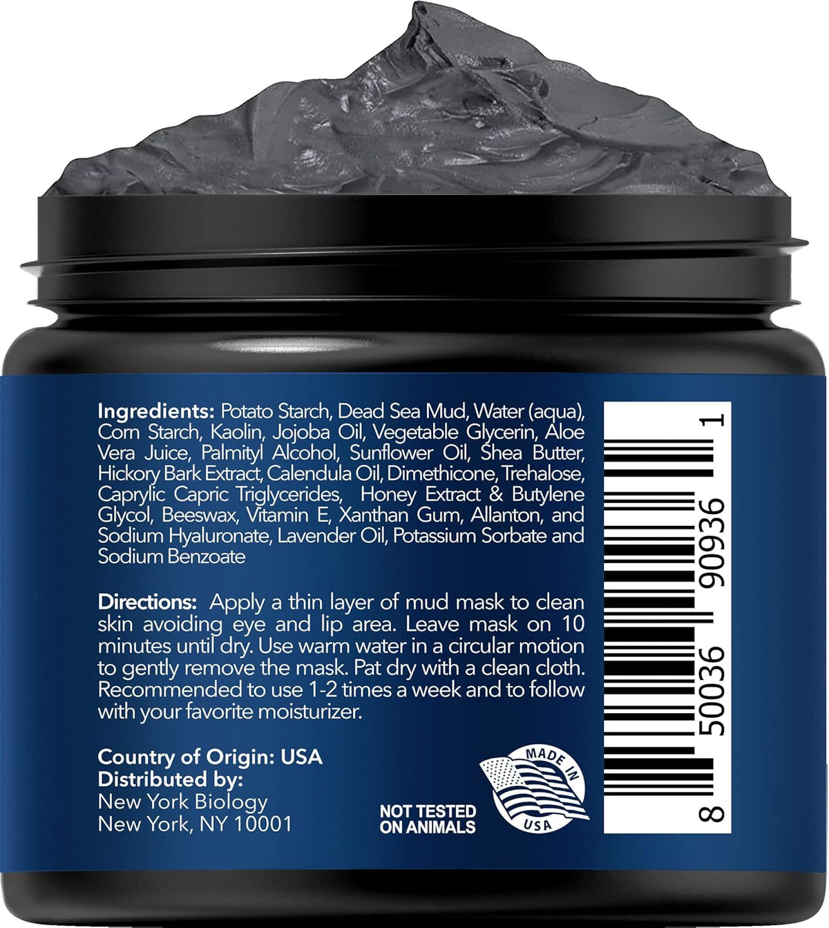 New York Biology Dead Sea Mud Mask for Face and Body | with Manuka Honey | Spa Quality Pore Refiner