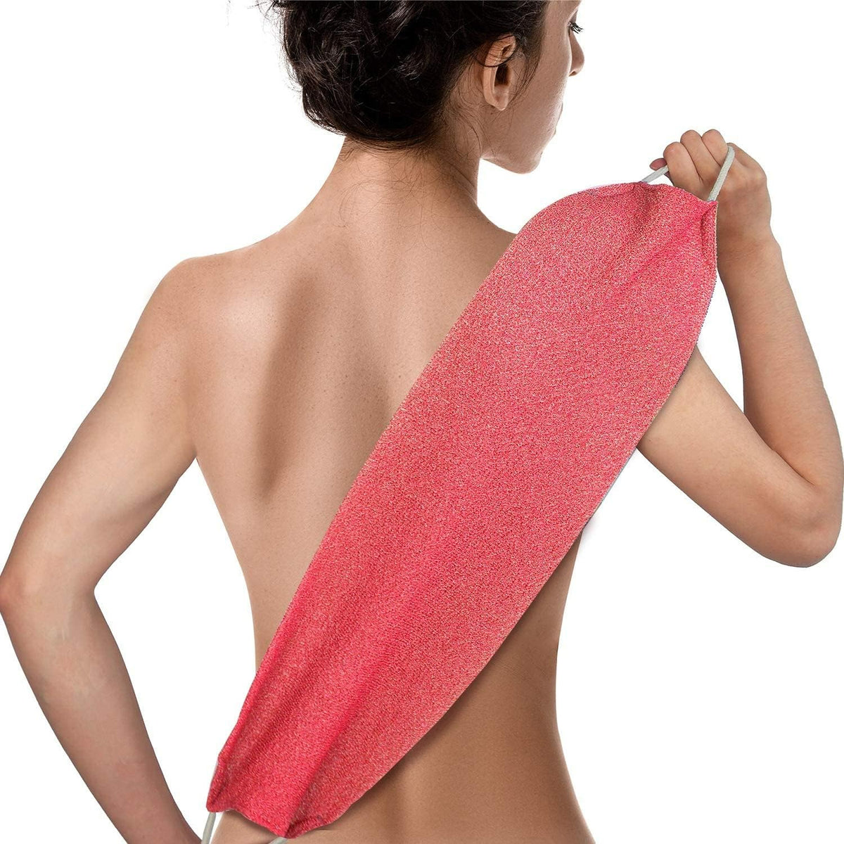 Evridwear Exfoliating Back Scrubber for Shower - Double-Sided Body Scrubber with Handles, Deep
