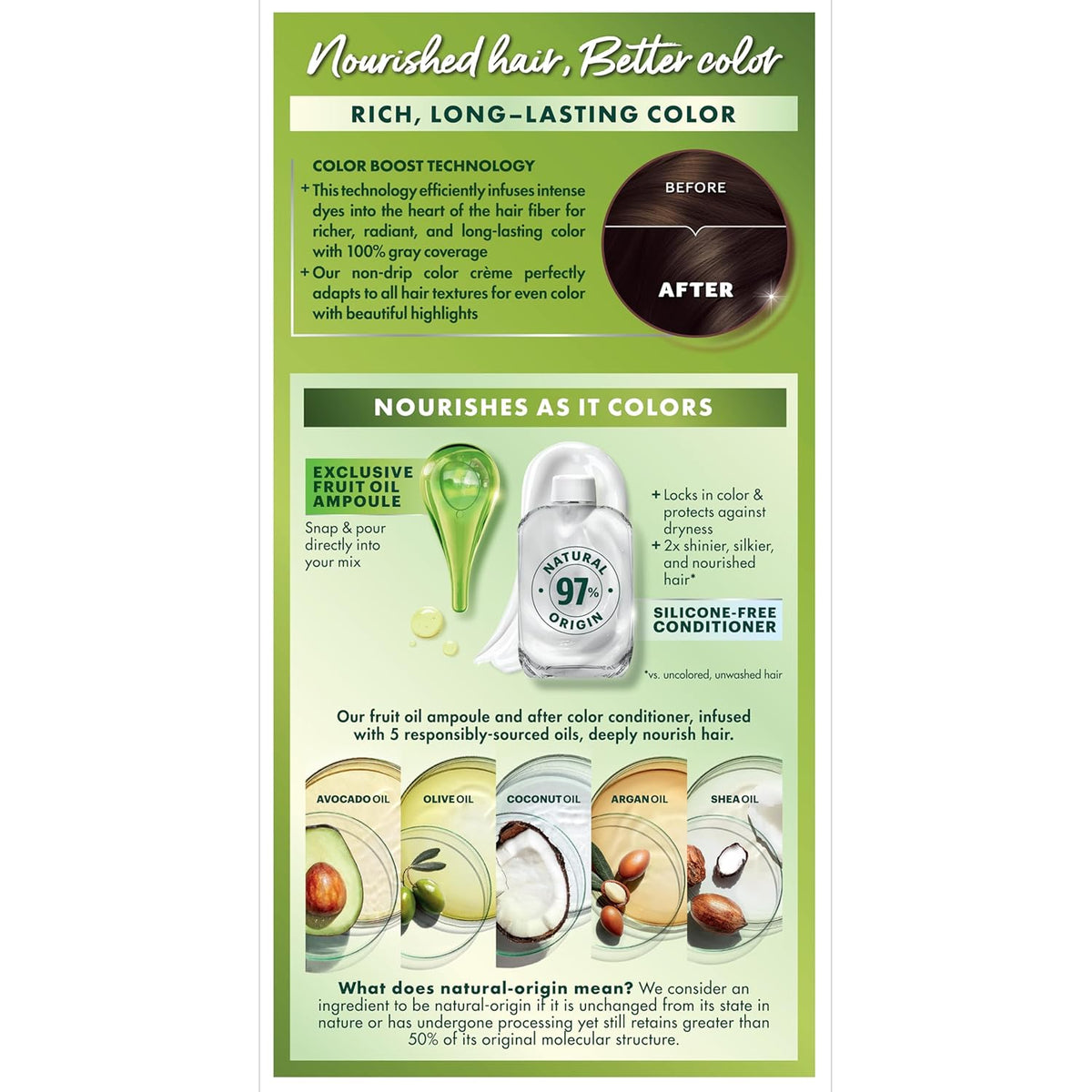 Garnier Hair Color Nutrisse Nourishing Creme, 40 Dark Brown (Dark Chocolate) Permanent Hair Dye, 1