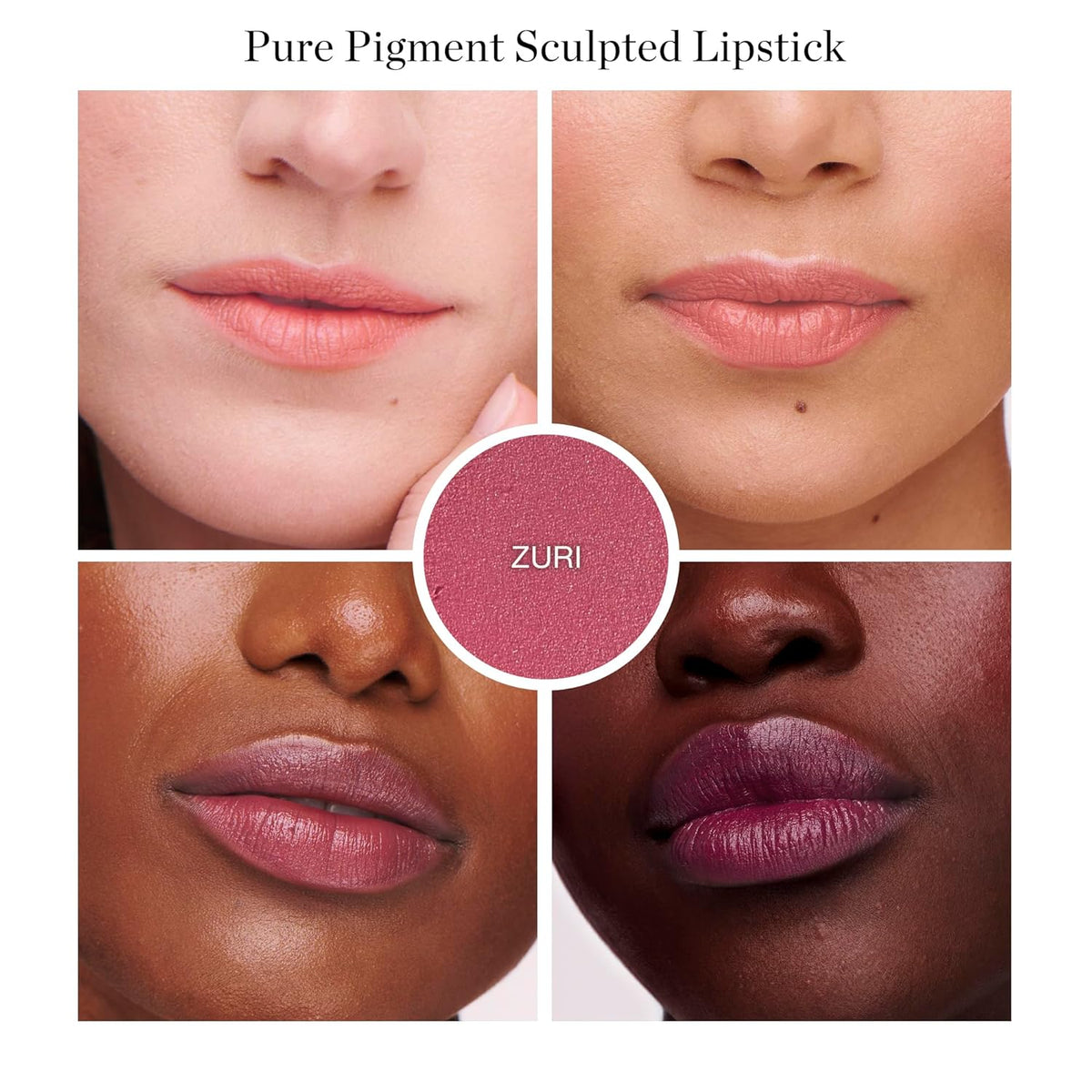 Ogee Full Bloom Sculpted Lipstick (Zuri - Modern Magenta) - Long Lasting Organic Lipstick with
