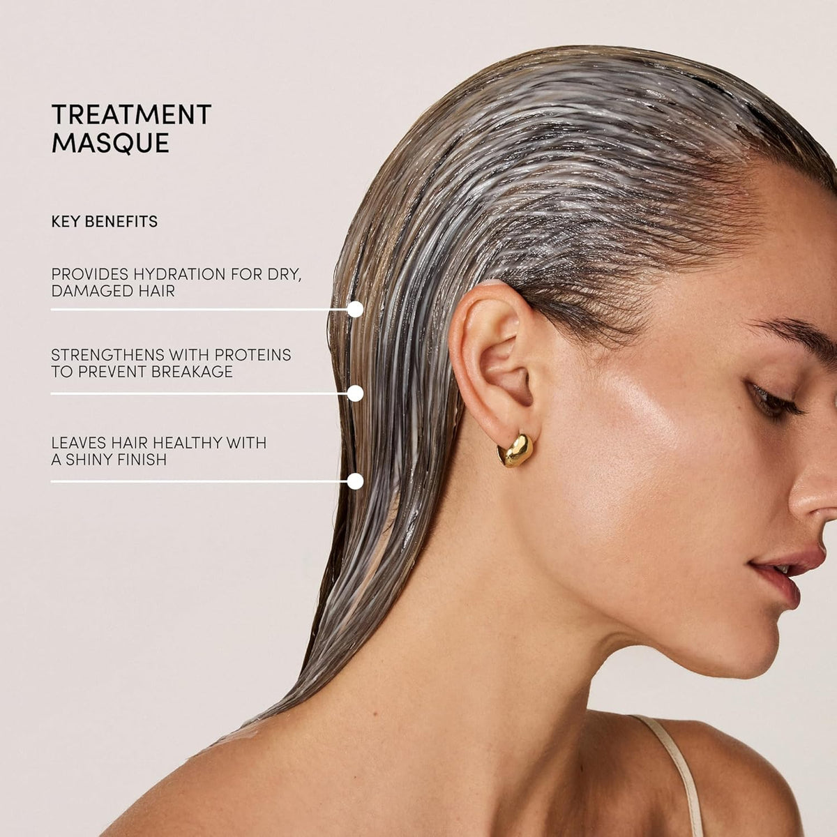 OUAI Fine to Medium Hair Treatment Masque - Hydrating Hair Mask to Help Repair Strands & Increase